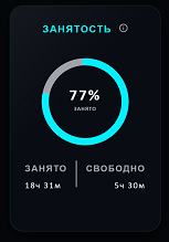 снимок общего занятого времени суток